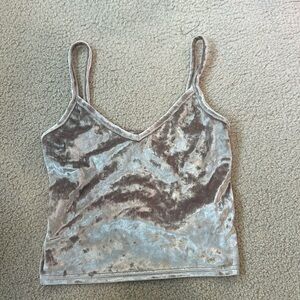 Velour Crop Top